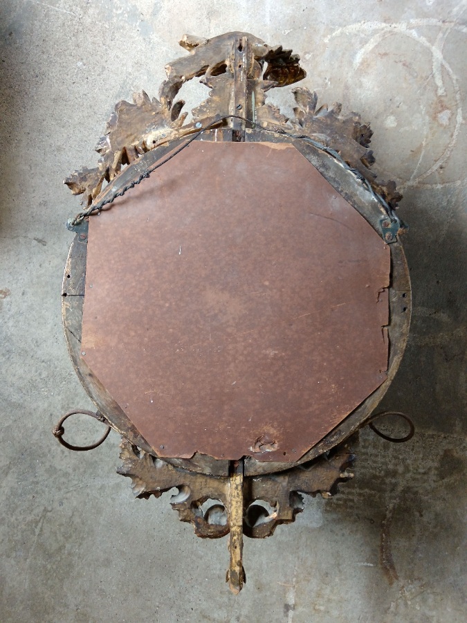 A Regency Giltwood Girandole Convex Wall Mirror (17).jpg